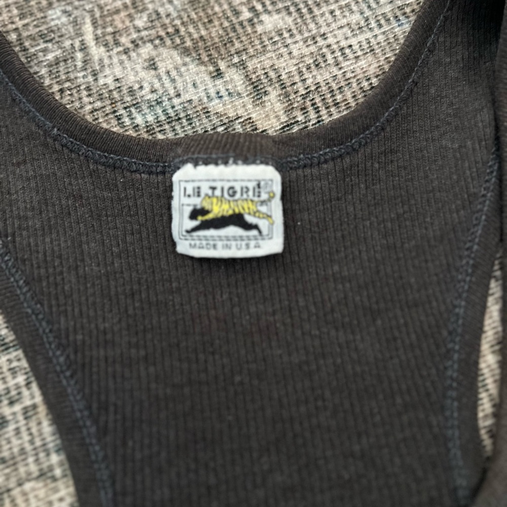 Le Tigre Ribbed Racerback Tank Small/Medium - Picture 4 of 4